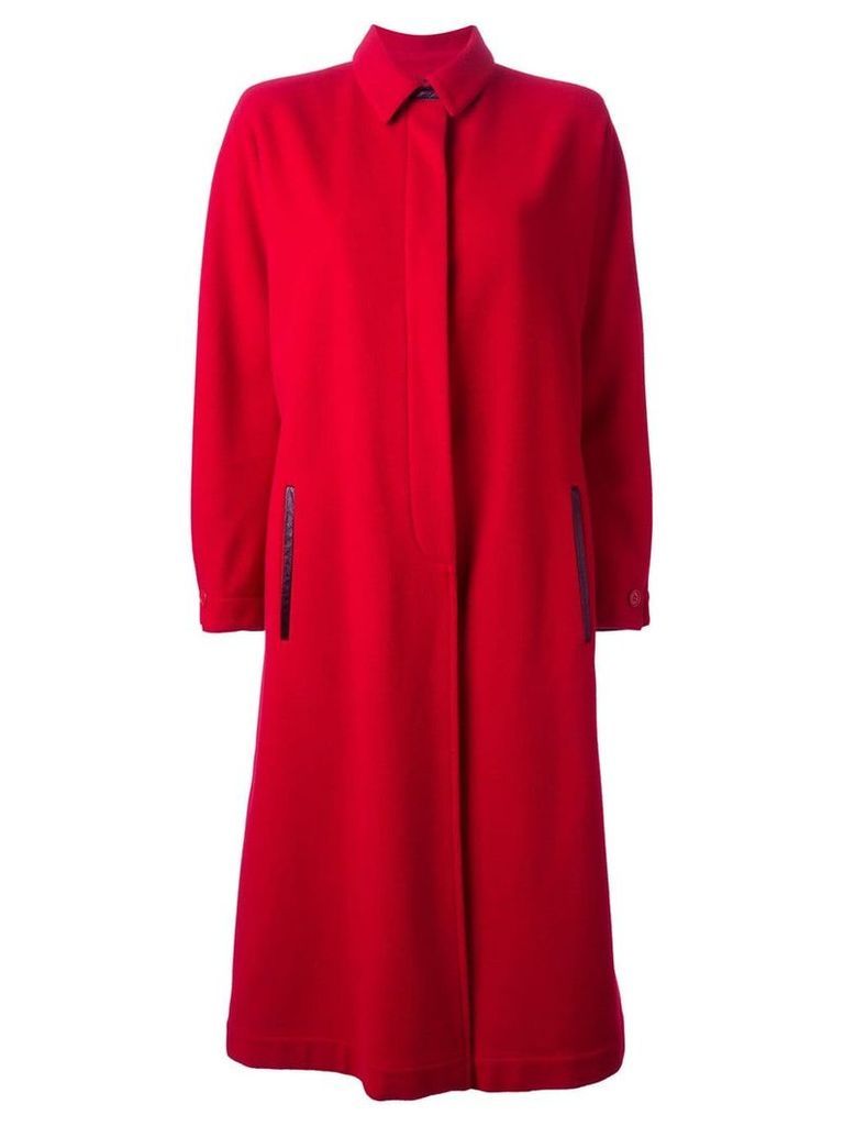Gianfranco Ferré Pre-Owned long coat - Red