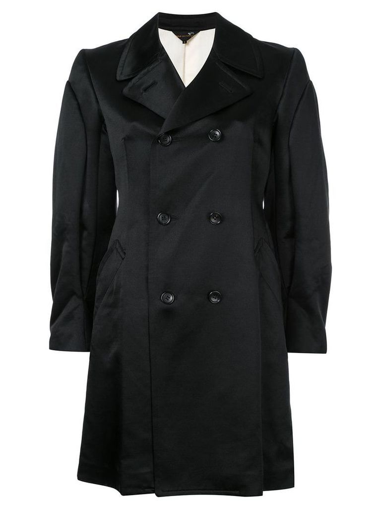 Comme Des Garçons Pre-Owned classic double breasted coat - Black