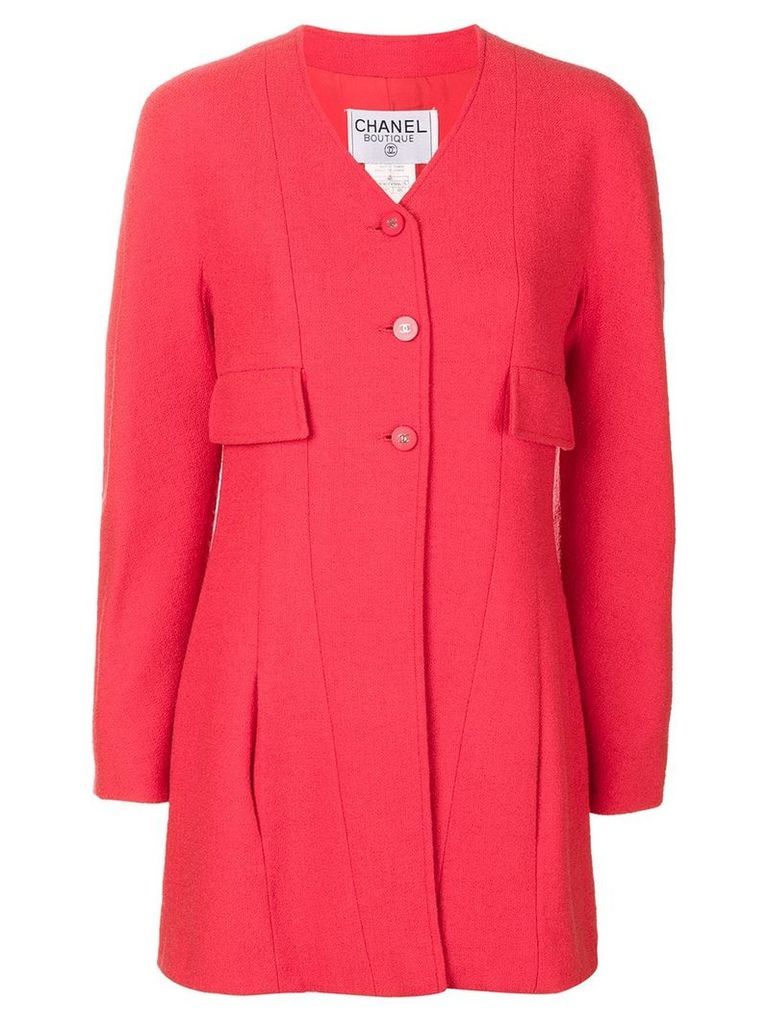 Chanel Pre-Owned V-neck jacket - Red