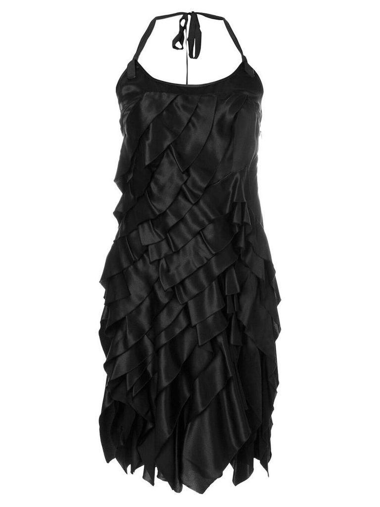 Prada Pre-Owned layered mini dress - Black