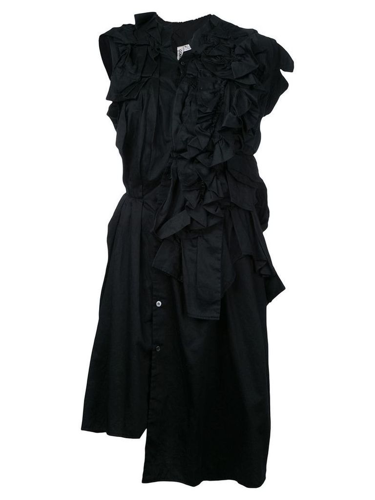 Comme Des Garçons Pre-Owned deconstructed shirt dress - Black