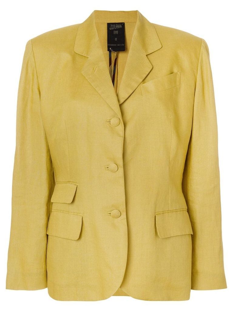 Jean Paul Gaultier Pre-Owned classic blazer jacket - Yellow