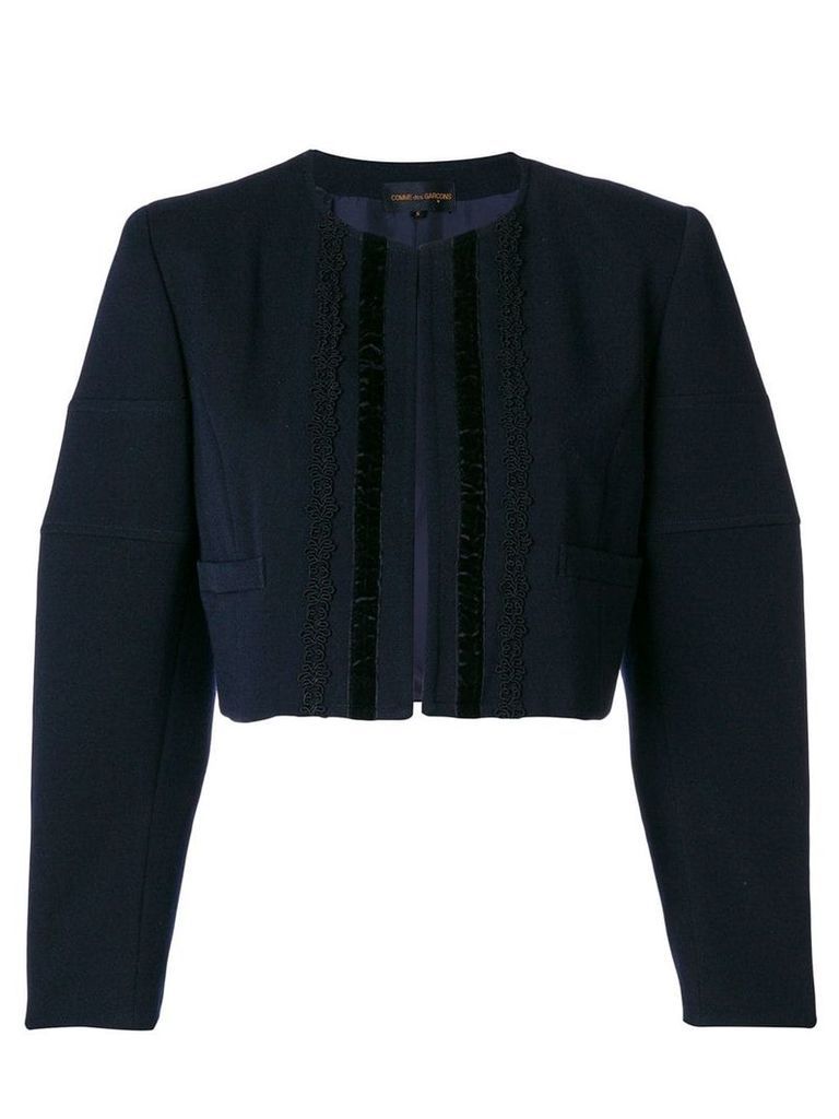Comme Des Garçons Pre-Owned cropped jacket - Blue