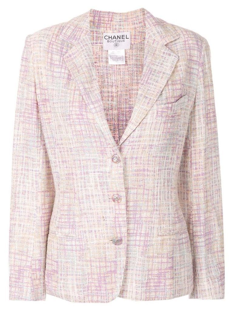 Chanel Pre-Owned boucle knit jacket - PINK