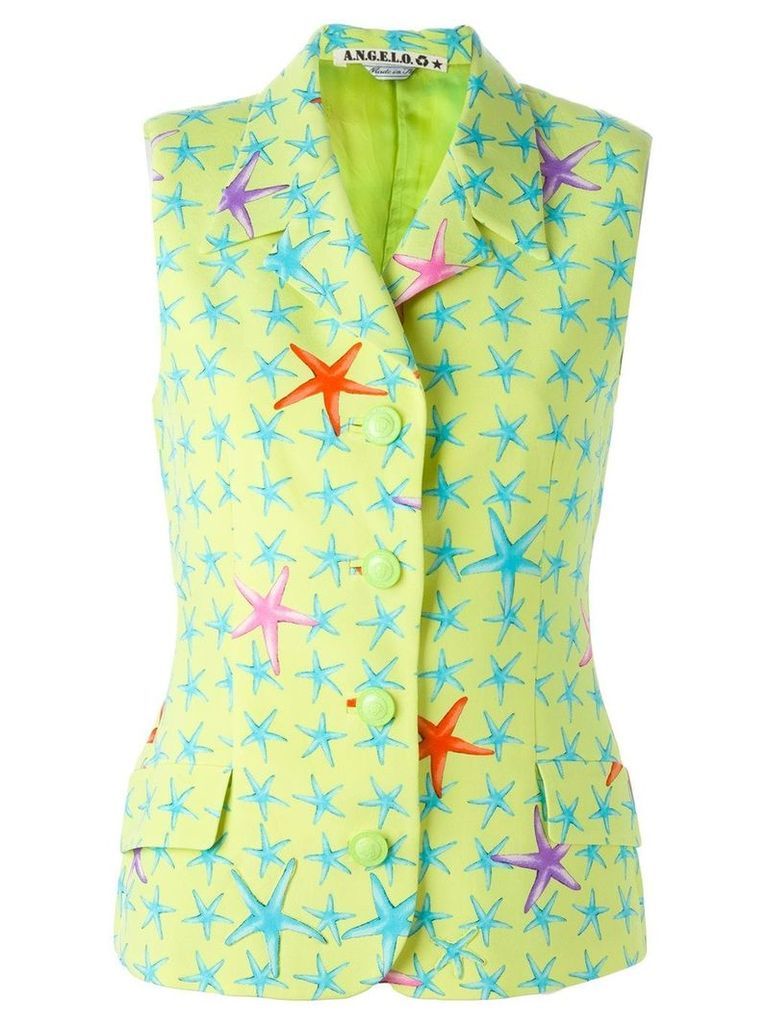 Versace Pre-Owned starfish print vest - Green