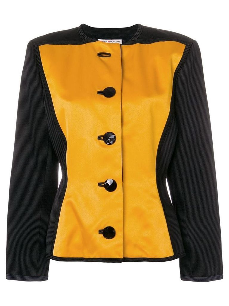 Yves Saint Laurent Pre-Owned boxy buttoned jacket - Yellow
