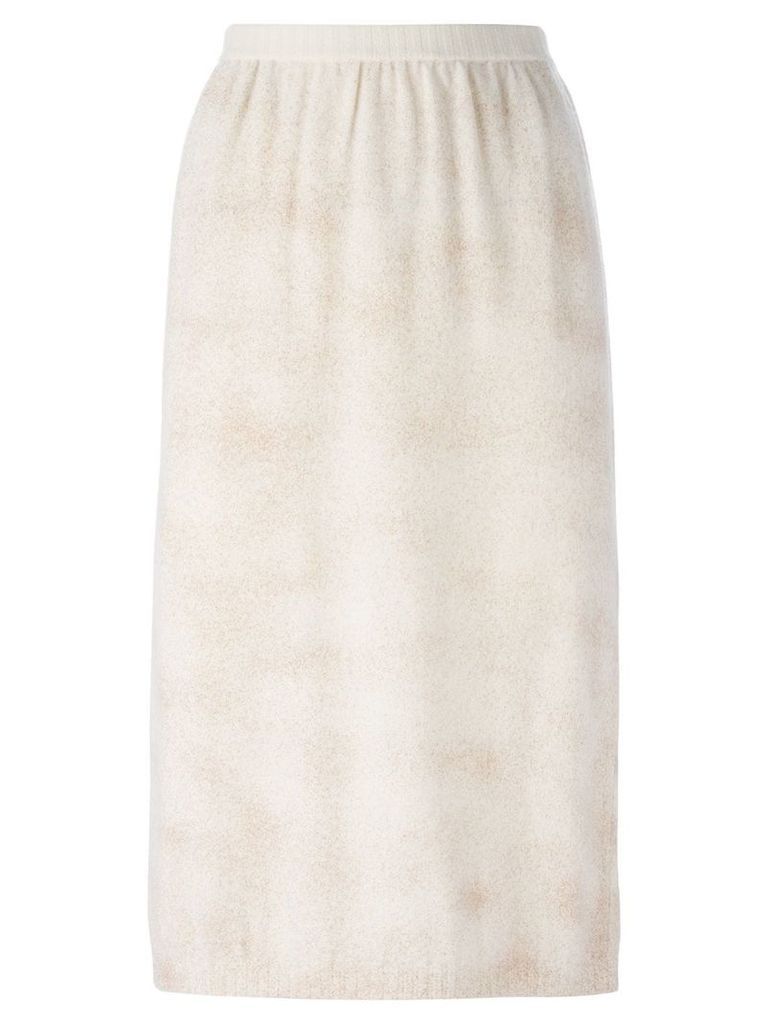 Krizia Pre-Owned knitted skirt - Neutrals