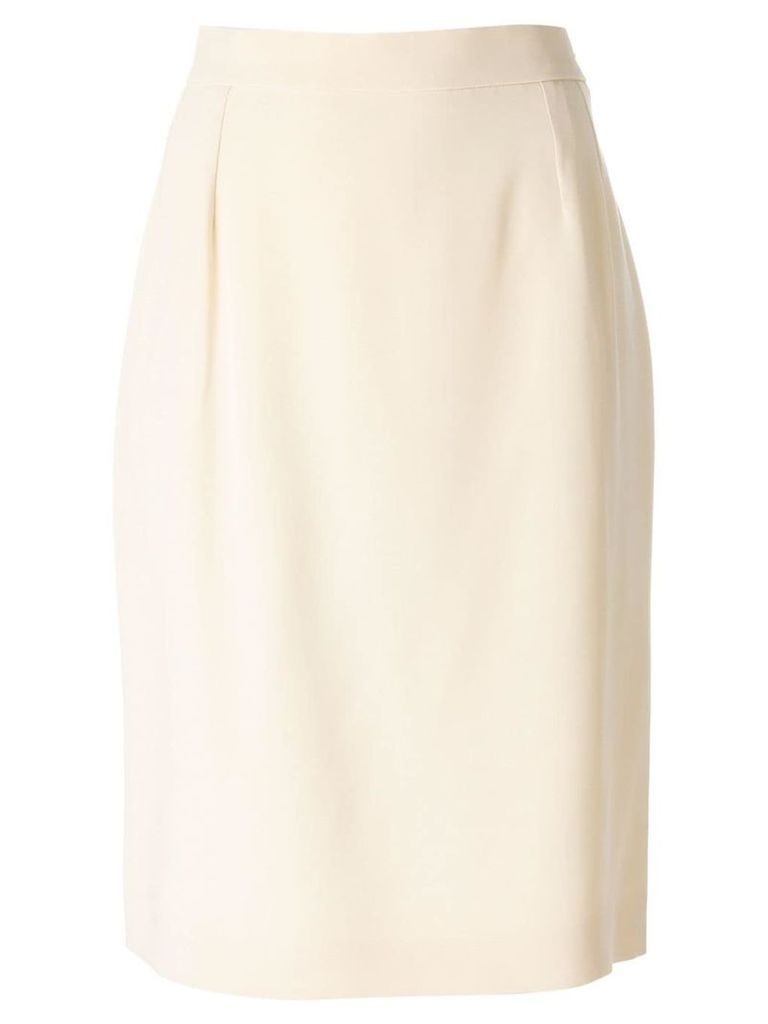 Yves Saint Laurent Pre-Owned straight skirt - Neutrals