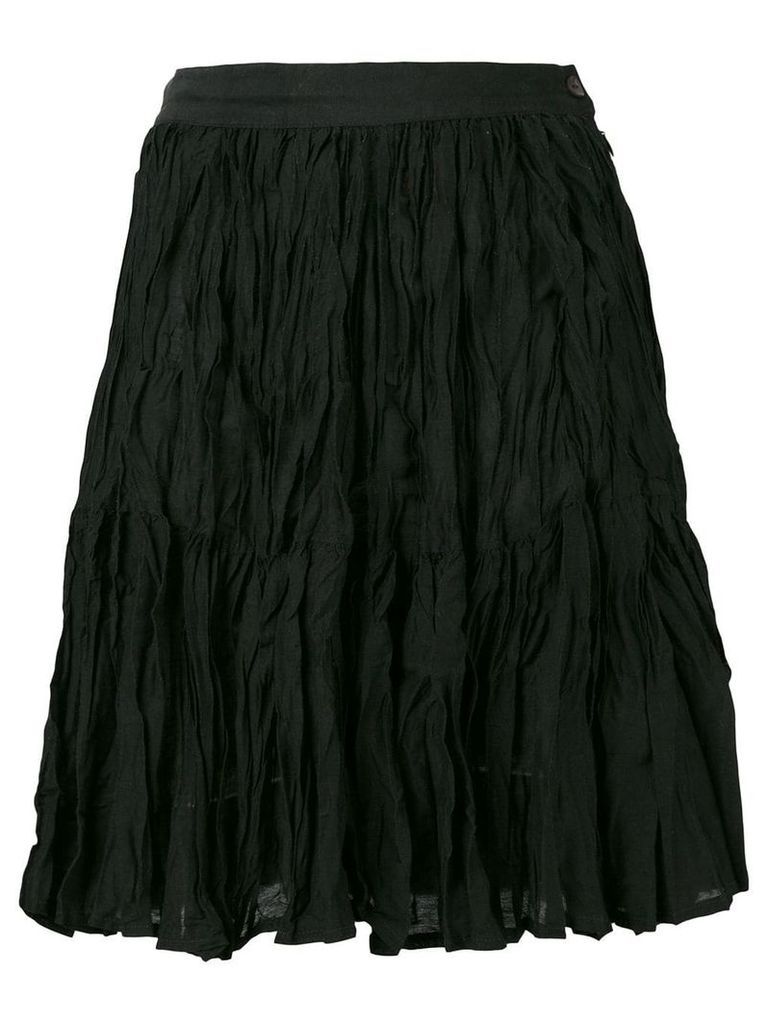 Kenzo Pre-Owned crinkled skirt - Black