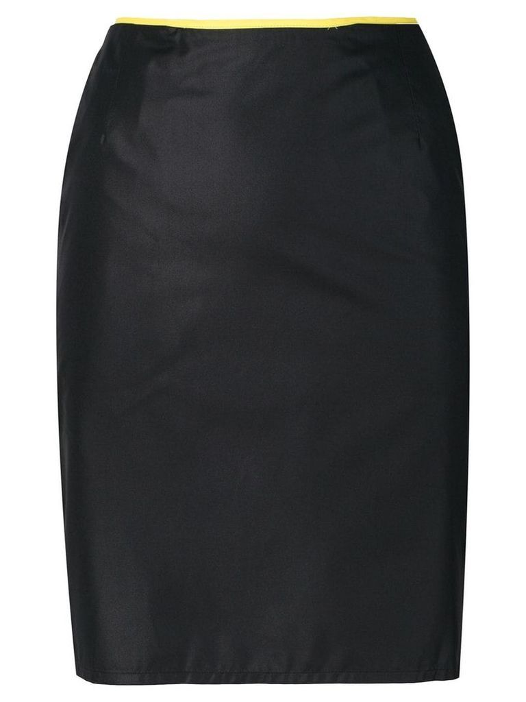 Helmut Lang Pre-Owned fitted mini skirt - Black