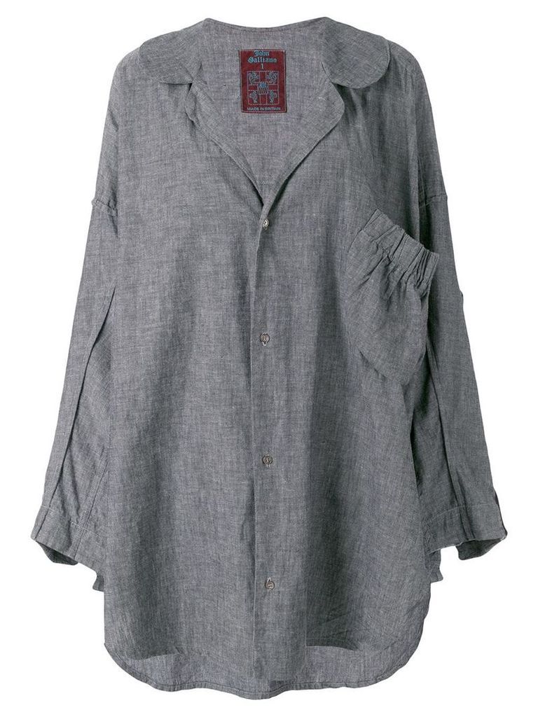 John Galliano Pre-Owned 1985 oversized shirt - Grey