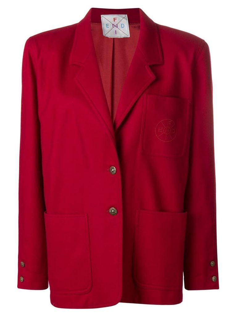 Fendi Pre-Owned straight fit blazer - Red