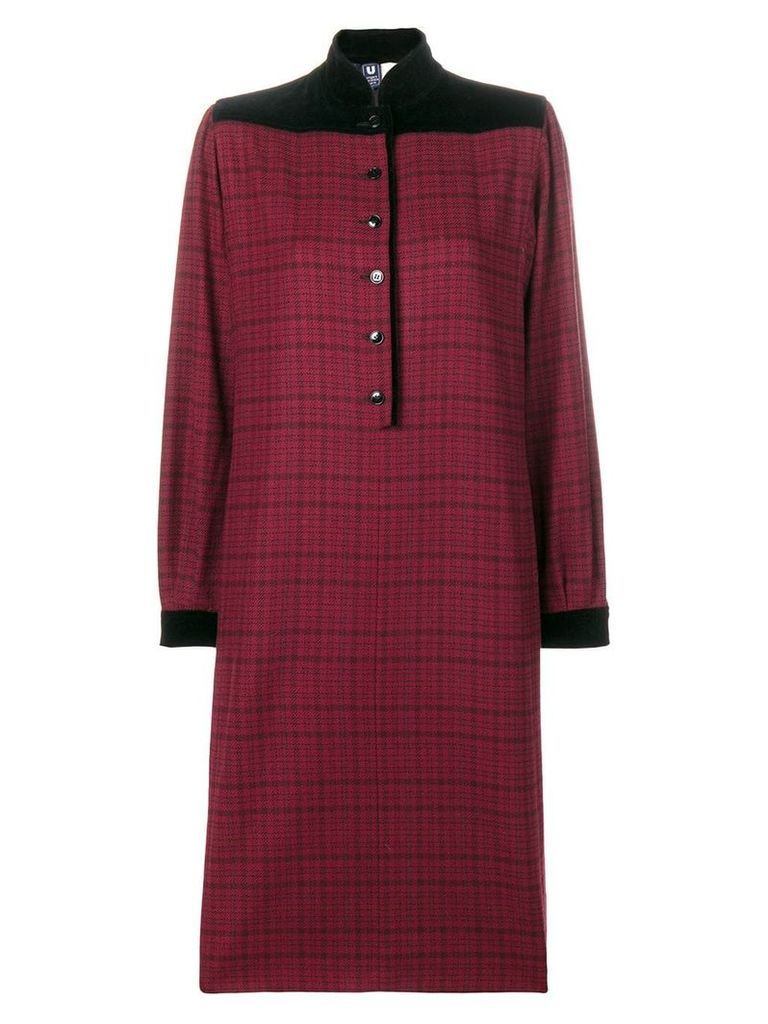 Emanuel Ungaro Pre-Owned check dress - Red