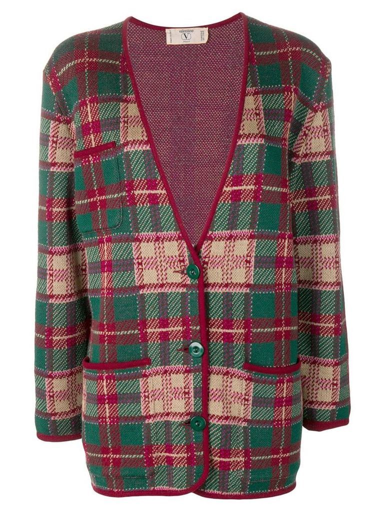 Valentino Pre-Owned checked jacket - Green