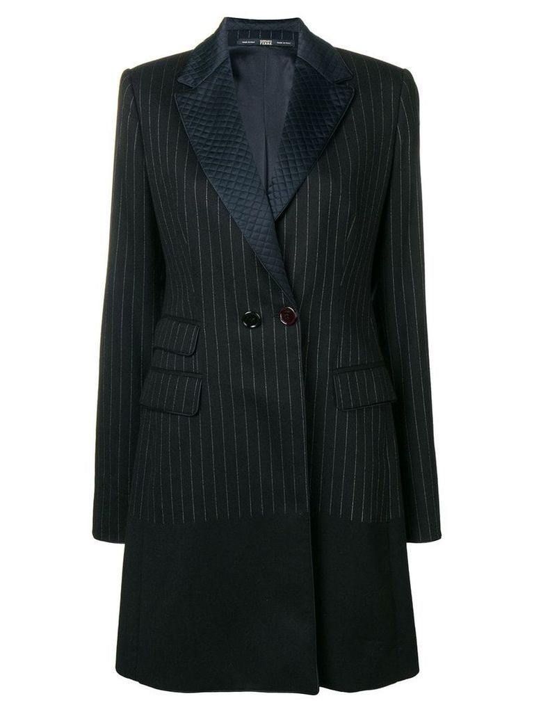 Gianfranco Ferré Pre-Owned 1980's pinstripe tailored coat - Black