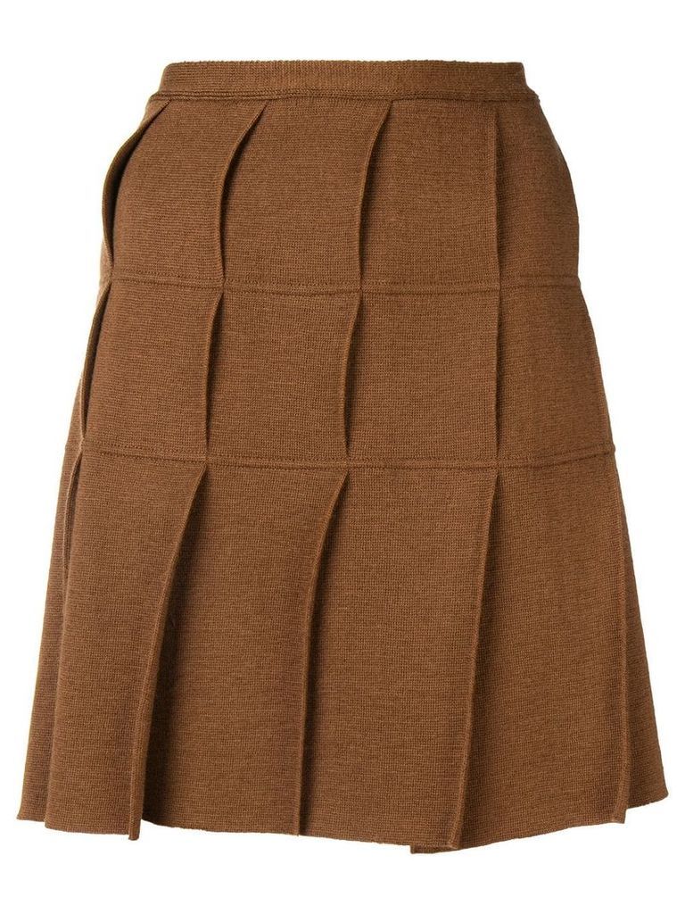 Jean Paul Gaultier Pre-Owned 1990's pleated kilt skirt - Brown