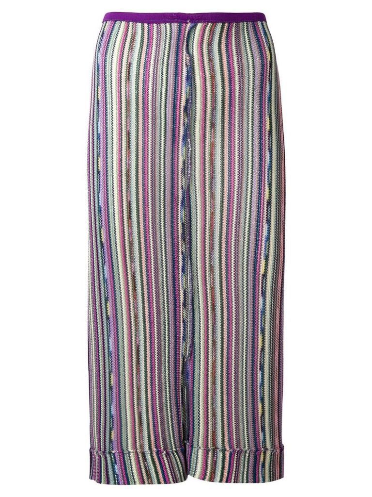 Missoni Pre-Owned stripe knitted skirt - Multicolour