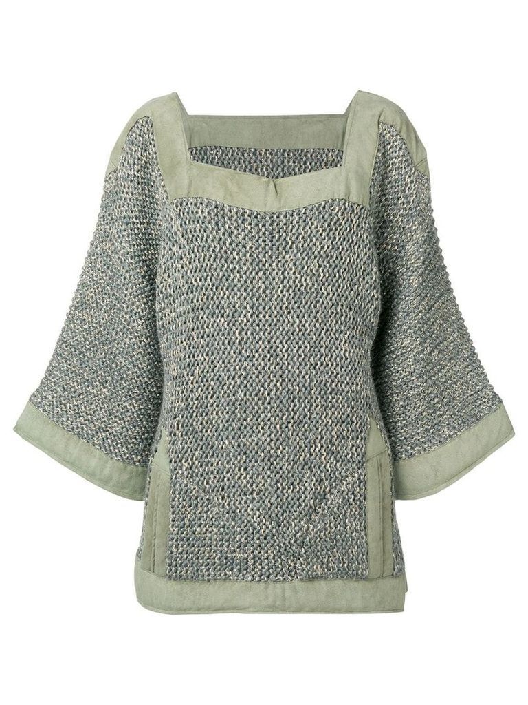 A.N.G.E.L.O. Vintage Cult 1980's armour inspired jumper - Green