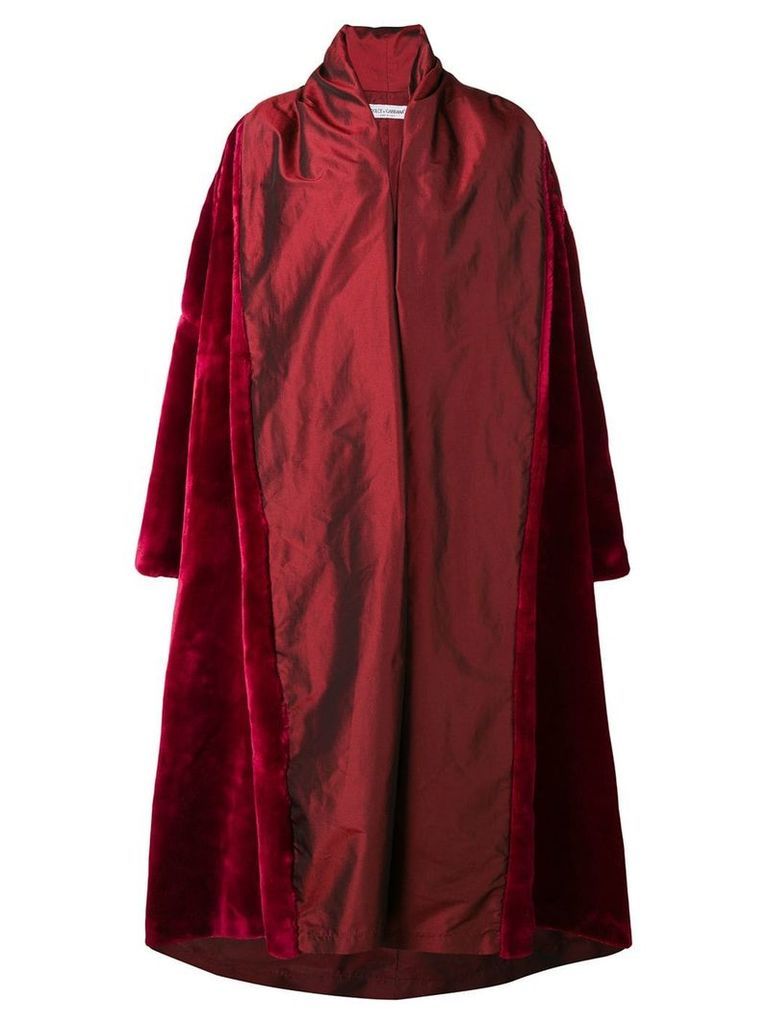Dolce & Gabbana Pre-Owned 1990 oversized coat - Red