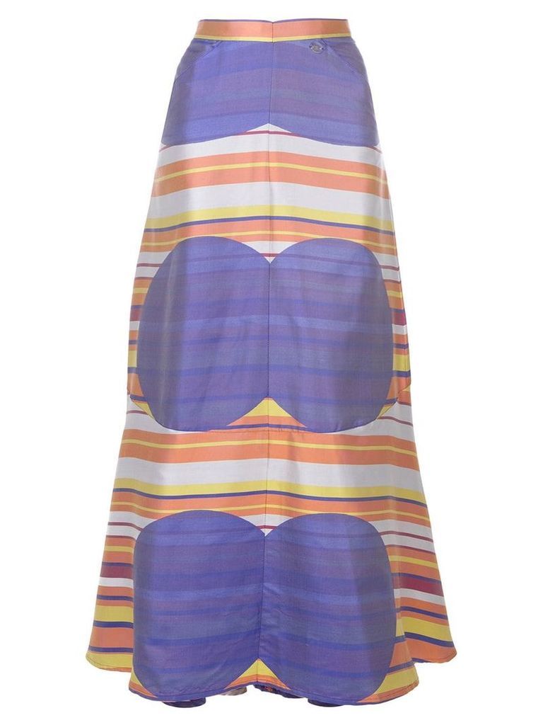 Chanel Pre-Owned 2000 geometric print skirt - PURPLE