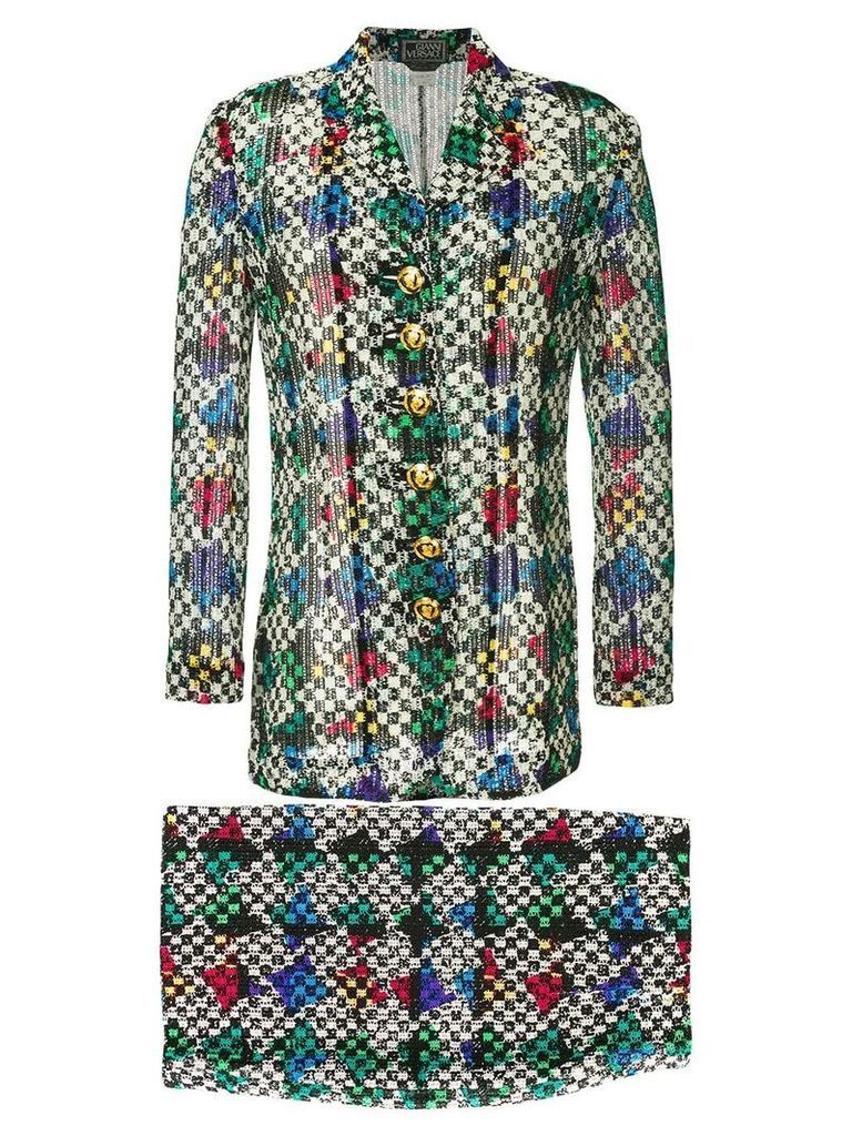 Versace Pre-Owned setup skirt suit - Multicolour