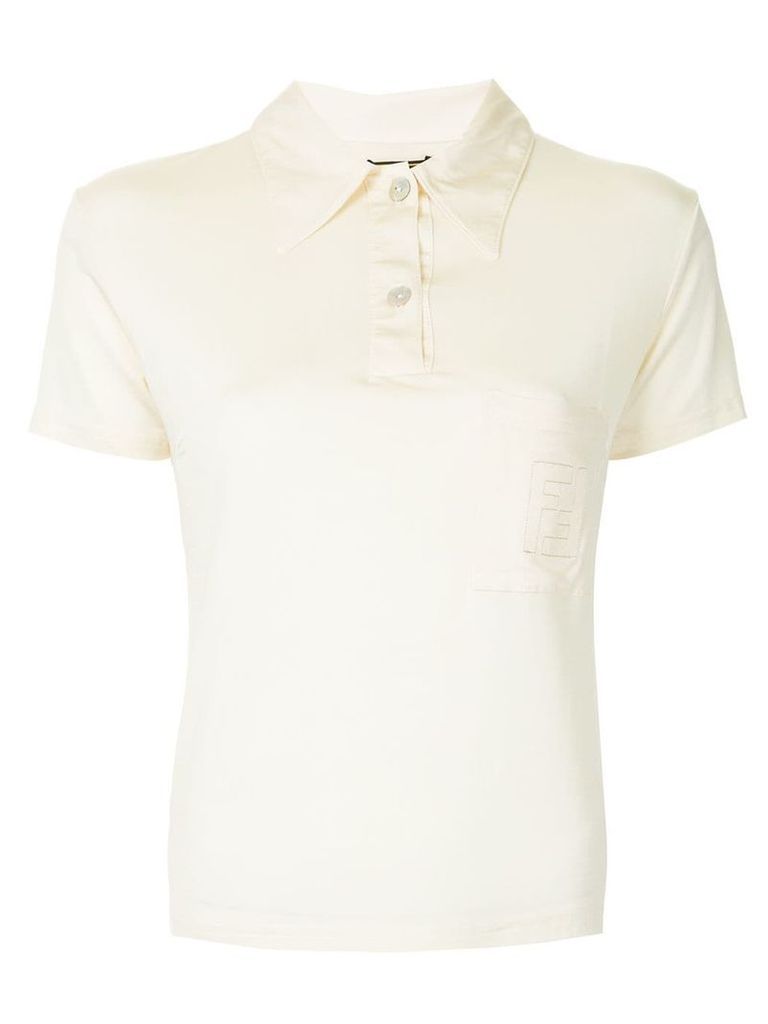 Fendi Pre-Owned short sleeve polo shirt - White