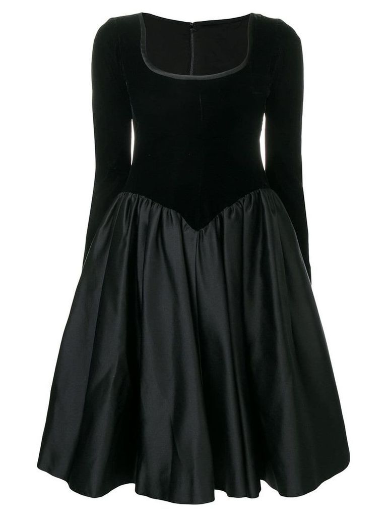 Yves Saint Laurent Pre-Owned 1990's flared dress - Black