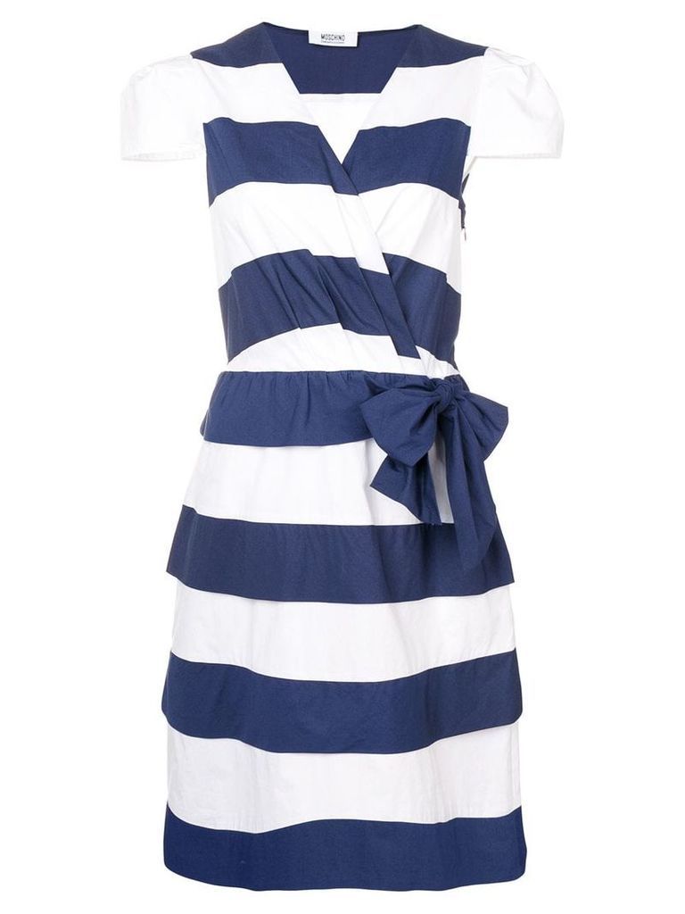 Moschino Pre-Owned 2000's striped dress - Blue