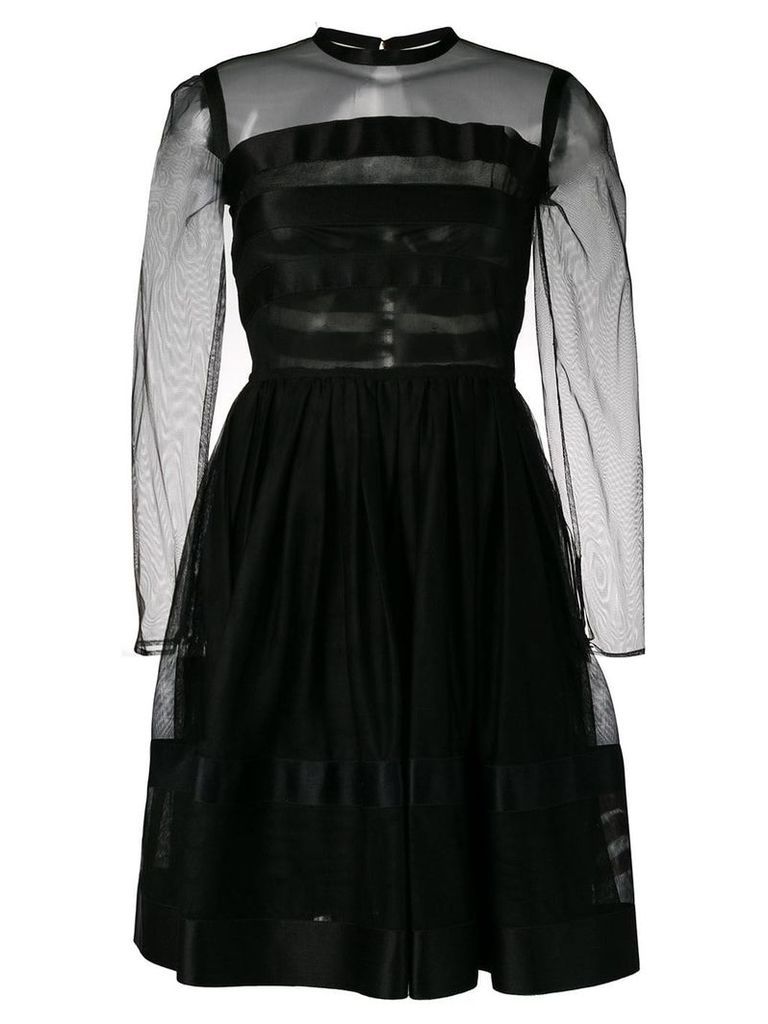 Chanel Pre-Owned 1990's fit-and-flare dress - Black