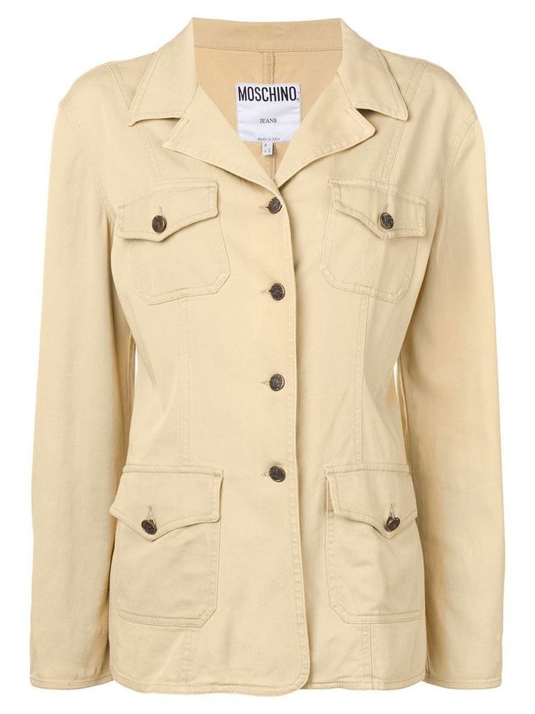 Moschino Pre-Owned 2000's shirt-style jacket - NEUTRALS