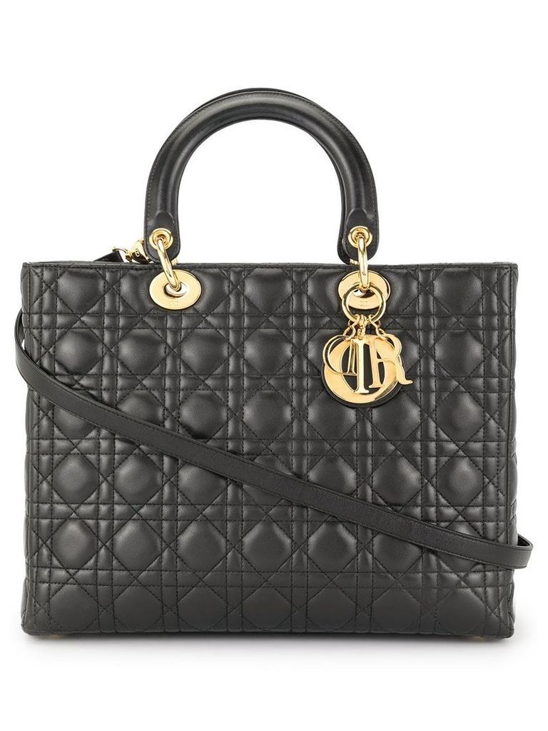 Christian Dior pre-owned Lady Dior 2way Hand Bag - Black