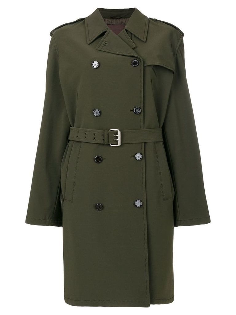 Prada Pre-Owned belted trench coat - Green