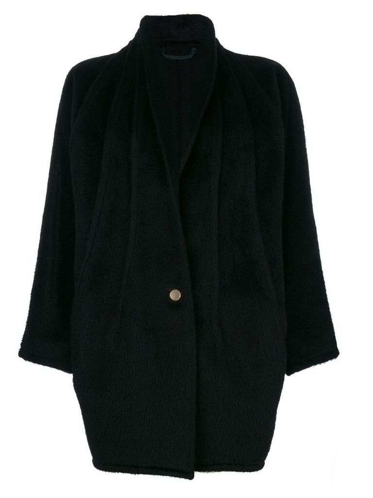 Versace Pre-Owned shawl collar coat - Black