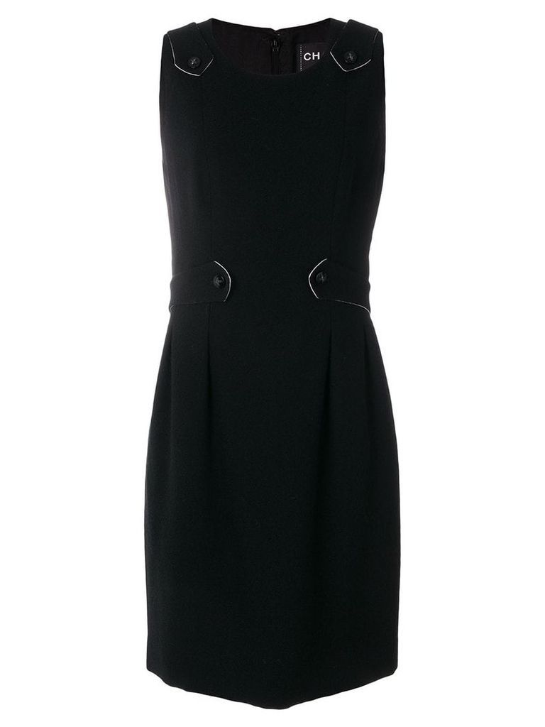 Chanel Pre-Owned strapped midi dress - Black
