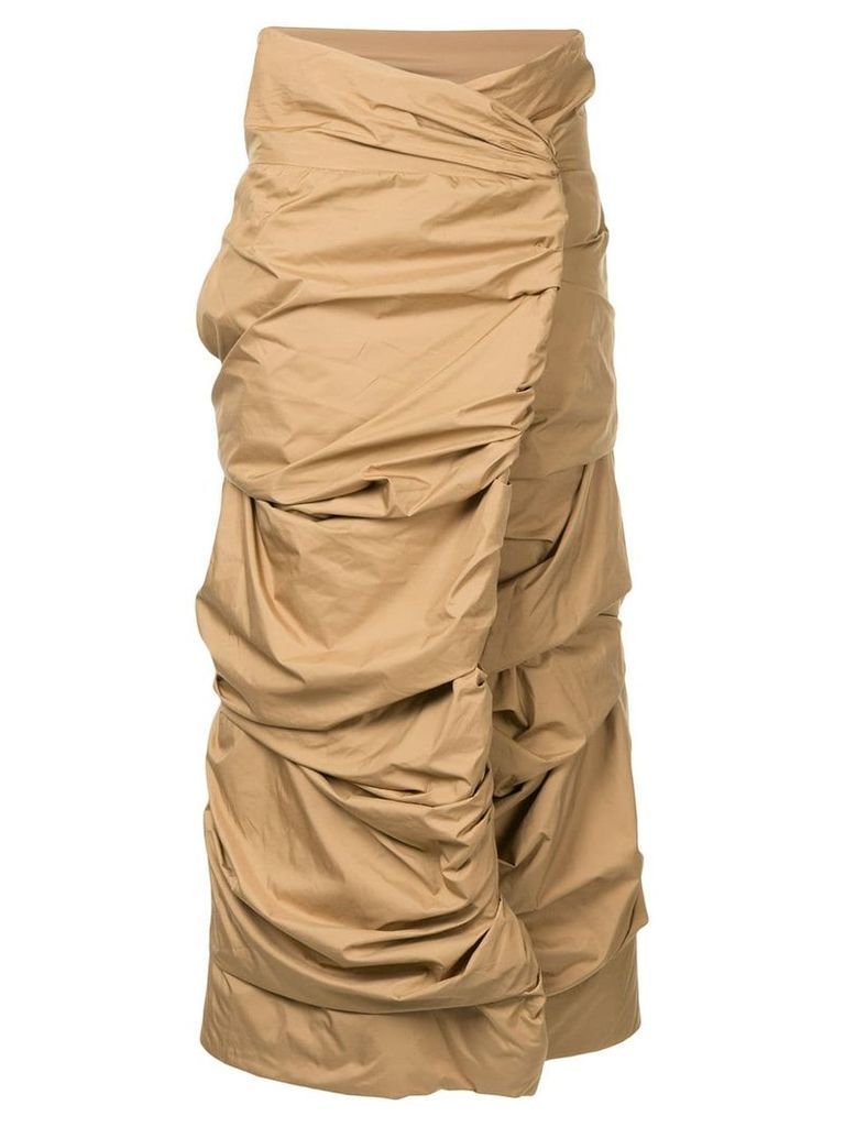 Issey Miyake Pre-Owned Cocoon skirt - Brown