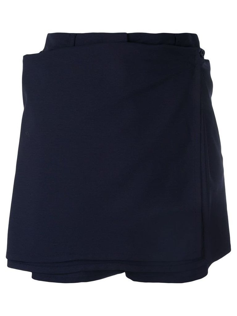 Jean Paul Gaultier Pre-Owned skirt detail shorts - Blue