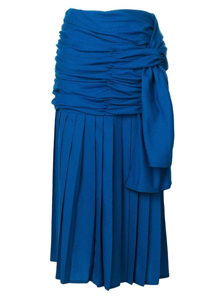 Versace Pre-Owned draped midi skirt - Blue