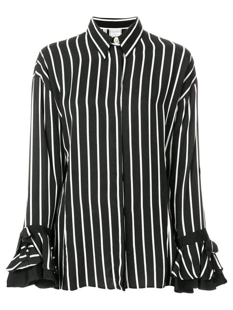 Versace Pre-Owned striped shirt - Black