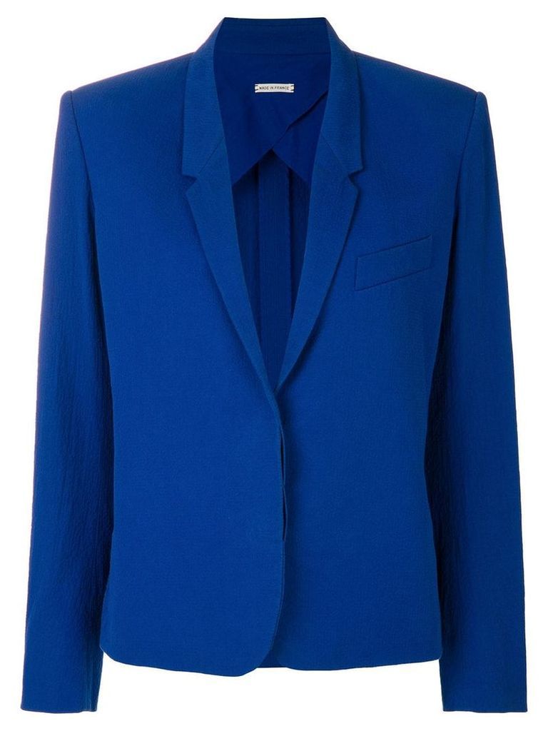 Hermès Pre-Owned concealed fastening blazer - Blue
