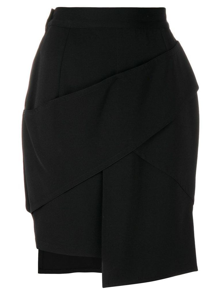 Versace Pre-Owned asymmetric short skirt - Black