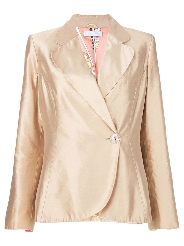 Emilio Pucci Pre-Owned metallic fitted blazer