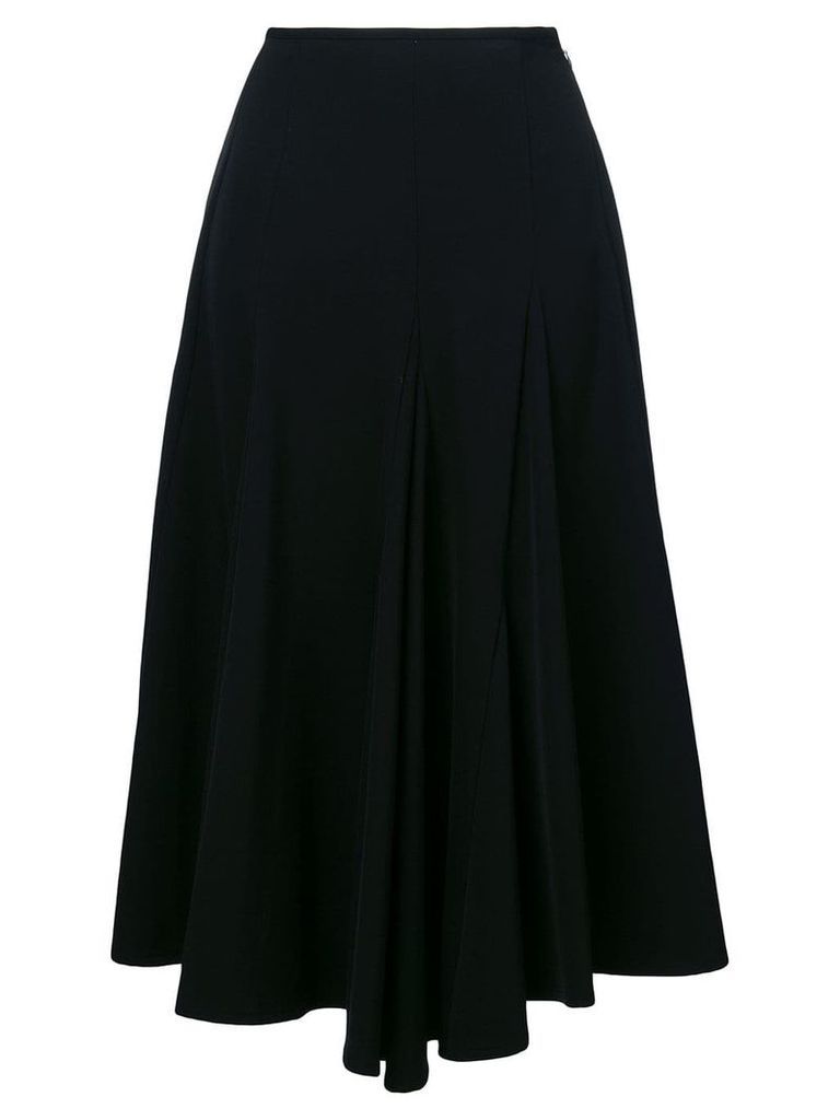 Yohji Yamamoto Pre-Owned asymmetric midi skirt - Black