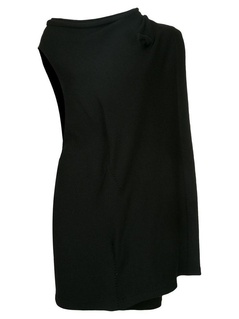 Yohji Yamamoto Pre-Owned asymmetric layered dress - Black