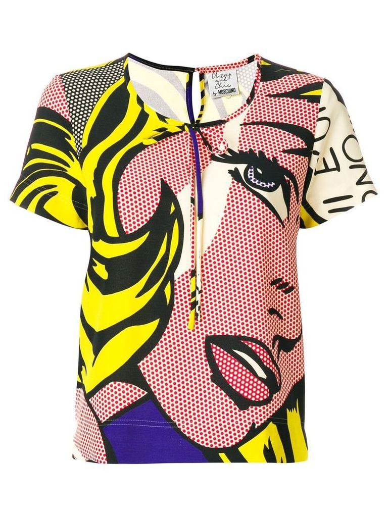 Moschino Pre-Owned Lichtenstein print T-shirt - Multicolour