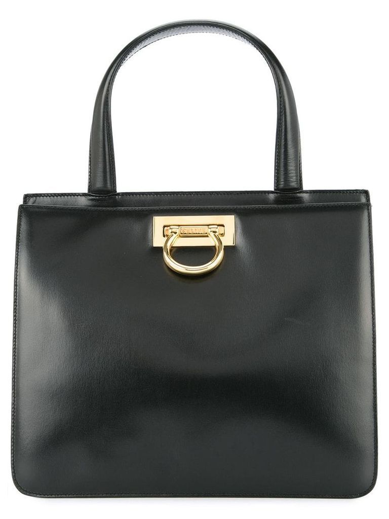 Céline Pre-Owned double compartment structured tote - Black