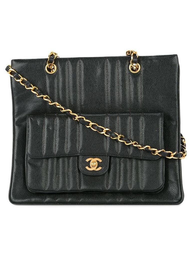 Chanel Pre-Owned 1991-1994 Mademoiselle CC shoulder bag - Black