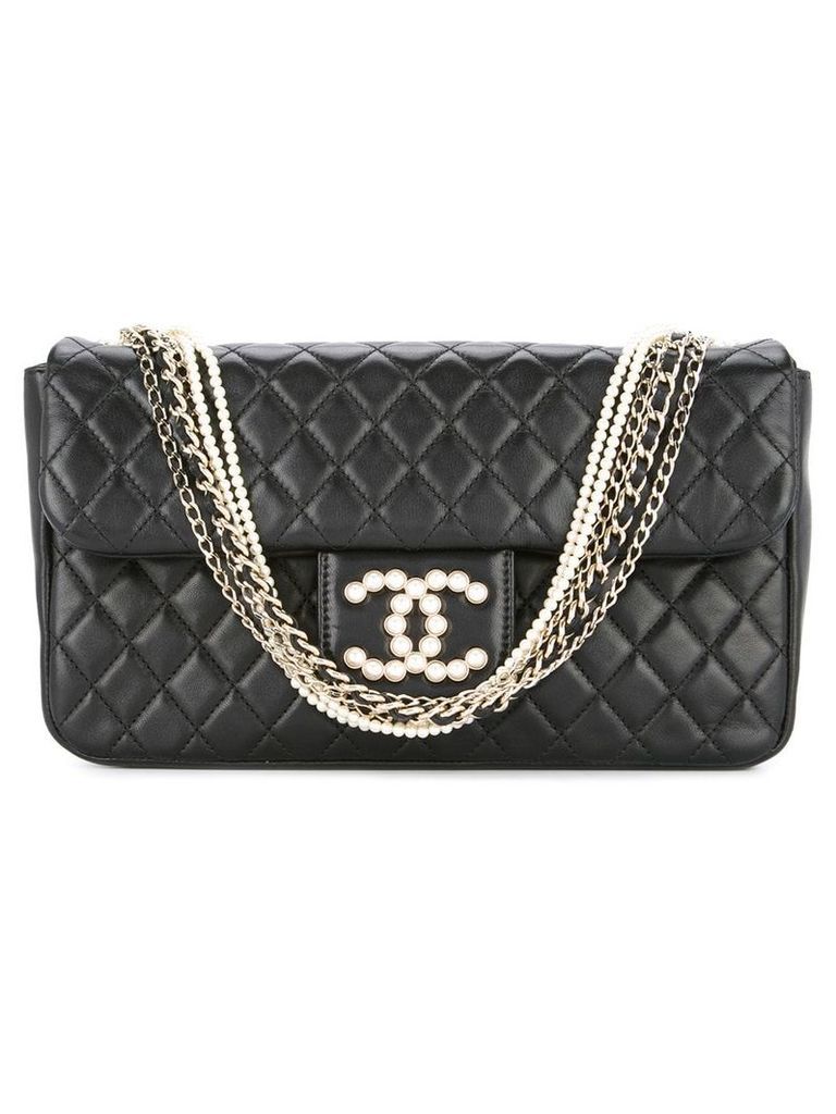Chanel Pre-Owned 2012-2013 multiple chains shoulder bag - Black