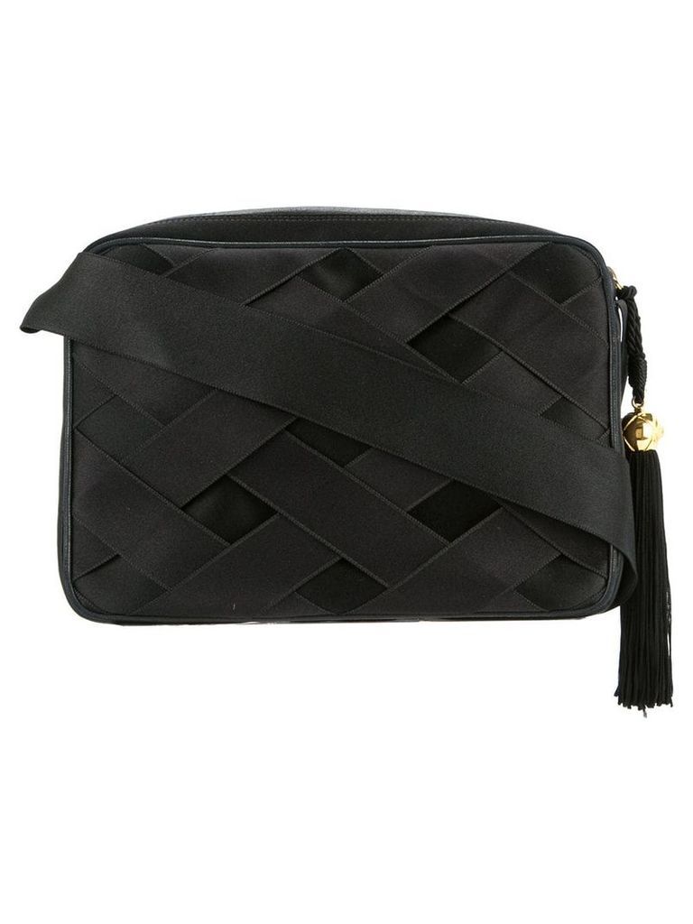 Chanel Pre-Owned 1991-1994 ribbon shoulder bag - Black