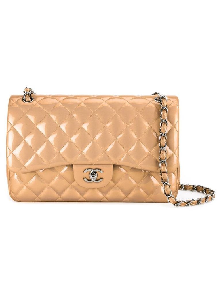 Chanel Pre-Owned 2012-2013 quilted double flap bag - Brown