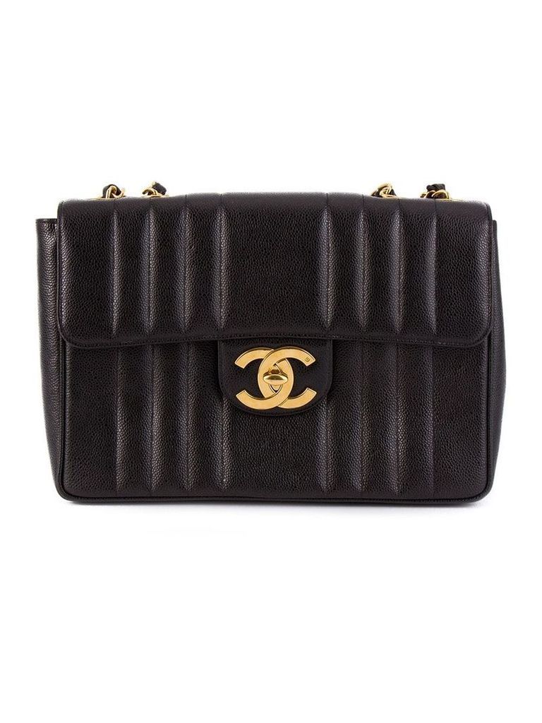 Chanel Pre-Owned 1994-1996 jumbo quilted shoulder bag - Black